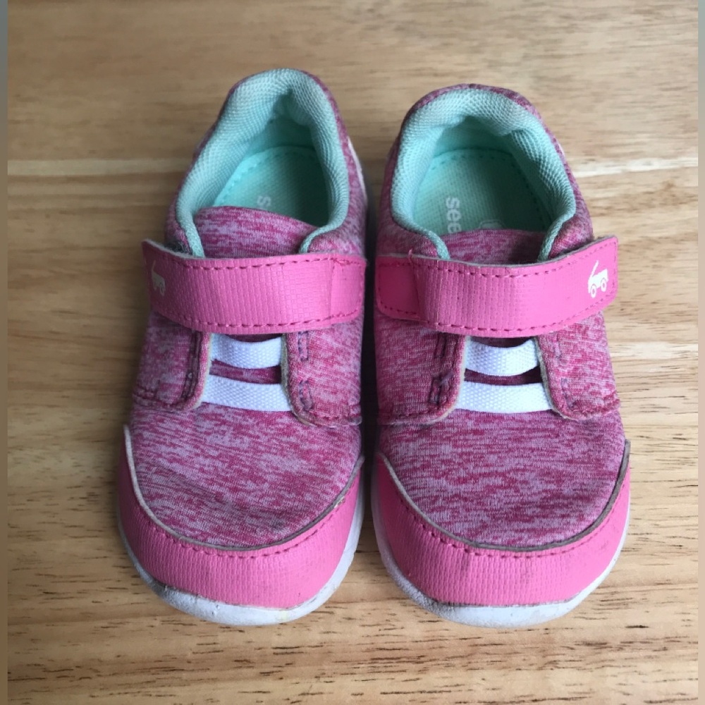 See Kai Run Pink Knit Shoes Size: US Toddler 6